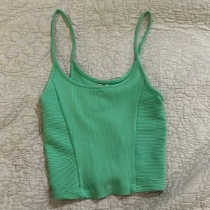 urban outfitters green crop tank xs NWOT